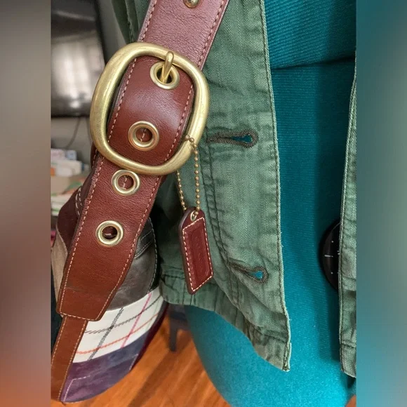 COACH Vintage Holiday patchwork Bleeker limited crossbody bag 11356 - Picture 6 of 16